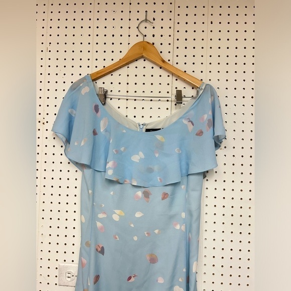 Theory Ruffled Dress in Floral Silk - Picture 5 of 8